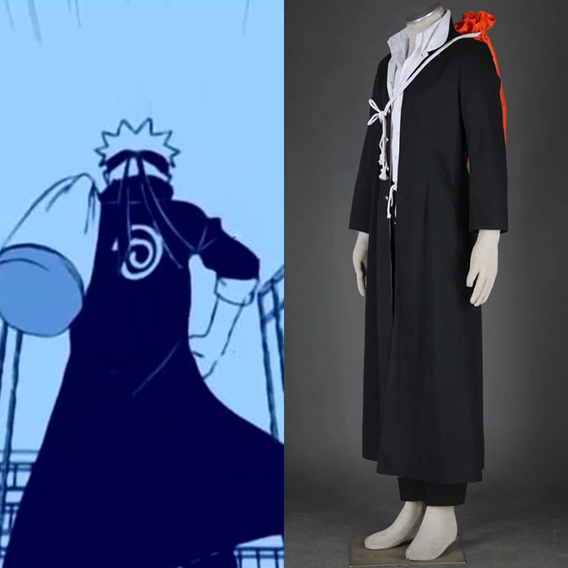 アニメnaruto ナルト うずまきナルト木の葉アカデミー制服アニメコスプレ衣装 バッグフルセット黒マントケープ男性ハロウィン Anime Costumes Aliexpress