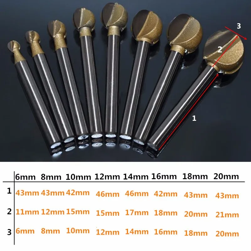 الصلب حبة النجارة الكرة شكل الطحن القاطع أداة نحت الخشب سكين إزميل الحفر دريميل الروتاري أداة ل طاولة الشاي الصلب حبة النجارة الكرة شكل الطحن القاطع أداة نحت الخشب سكين إزميل الحفر دريميل الروتاري أداة ل طاولة الشاي