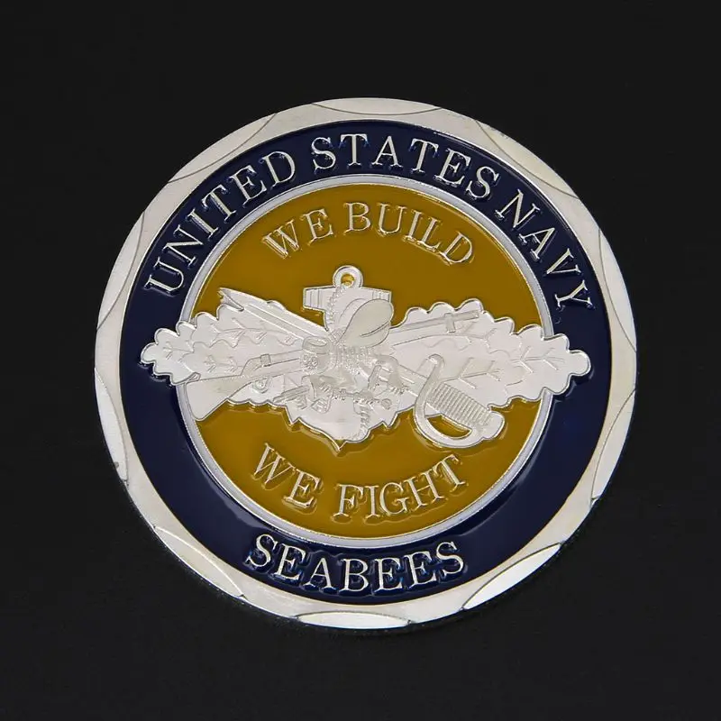 Памятная монета армии США ВМС Seabees коллекция искусство сувенир