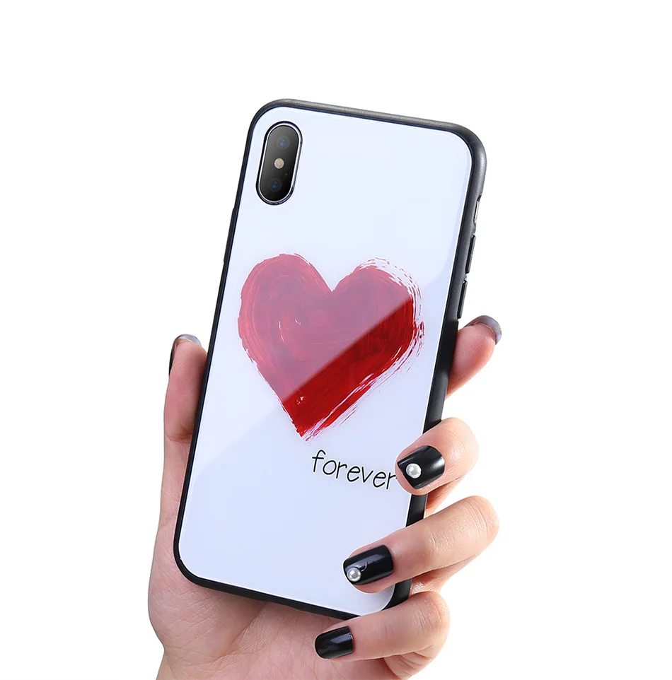 KISSCASE закаленное стекло для iPhone X 10, полный охват HD закаленное стекло чехлы для iPhone 8 7 6 6 S плюс блеск Чехол Коке чехол на айфон 7 плюс чехол на айфон 6 6s плюс чехол на айфон X чехол на айфон 7 8 плюс