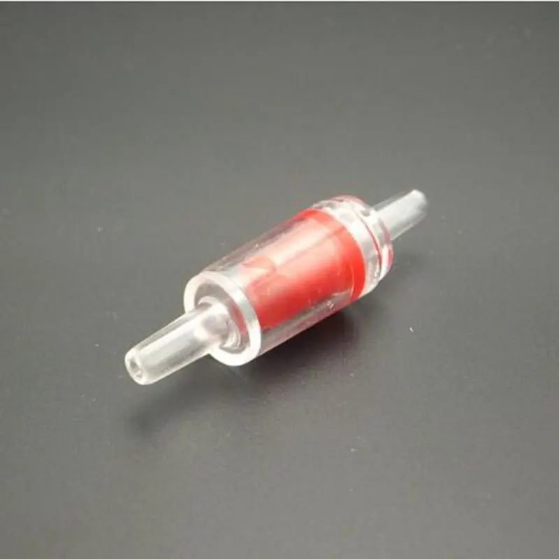

20mm OD Plastic Hose Barb Red One Way Non-return Check Valve Pipe Fitting Tube Connector for Water Gas Liquid