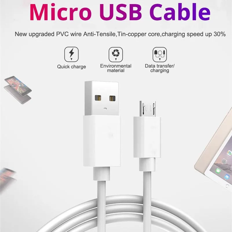 المصغّر USB كابل 2.4A سريع تهمة USB كابل بيانات لسامسونج S7 حافة Xiaomi هواوي اللوحي شاحن هاتف محمول يعمل بنظام تشغيل أندرويد 3 m كابل شحن المصغّر USB كابل 2.4A سريع تهمة USB كابل بيانات لسامسونج S7 حافة Xiaomi هواوي اللوحي شاحن هاتف محمول يعمل بنظام تشغيل أندرويد 3 m كابل شحن