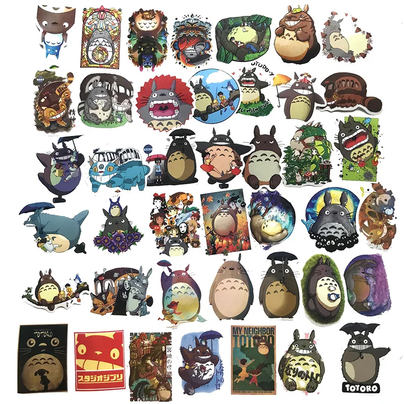50PCS Children Animal Sticker Trunk Doodle Motorcycle Bicycle Notebook Mobile Phone Anime Cartoon Cat Decal Waterproof Toys H09