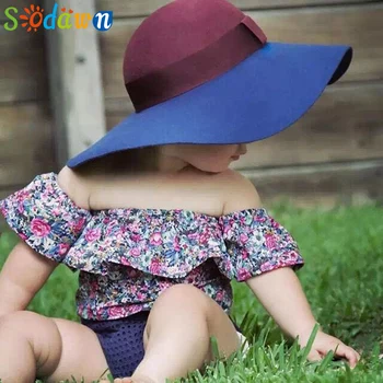 

Sodawn New Style Summer Small Broken Flower Baby Girls Clothes Set Cotton Suit Set Kids Clothing Infant Clothing