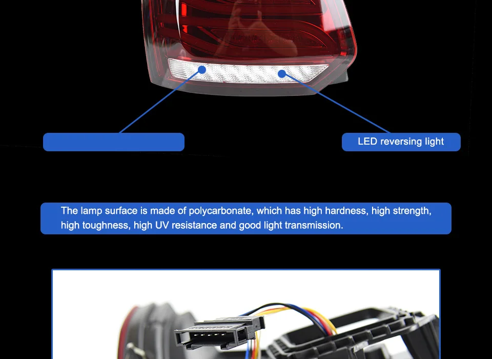 AKD автомобильный Стайлинг для VW Polo задние фонари 2009- Polo Mk6 светодиодный задний фонарь светодиодный DRL Dynami сигнал тормоза заднего хода авто аксессуары