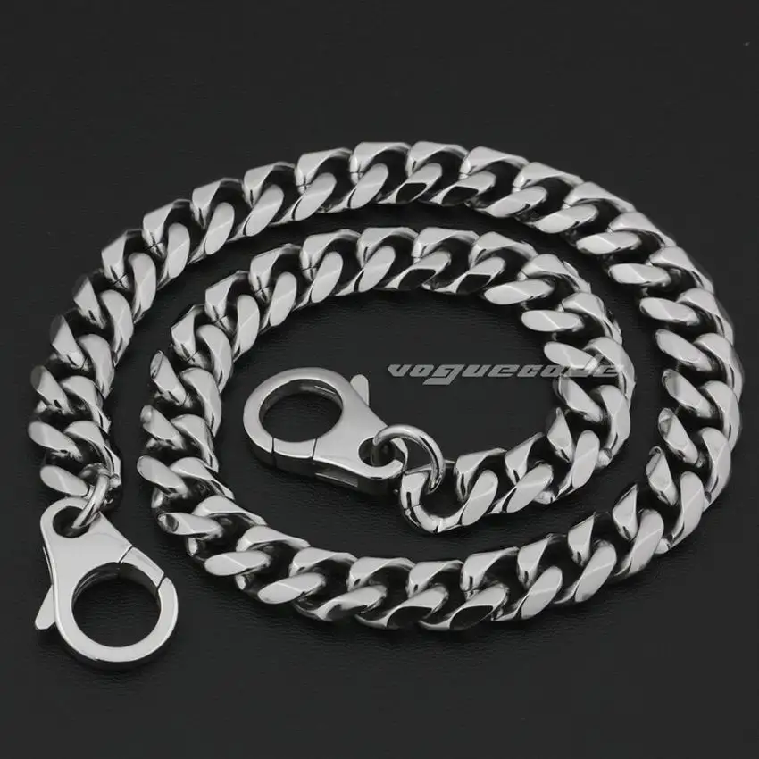 316L Stainless Steel Mens Boys Biker Rocker Punk Wallet Chain 5D005WCA 14/" ~ 36/"