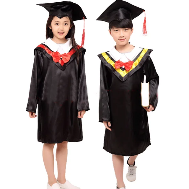 dr children take graduation gown little doctor in our service boy