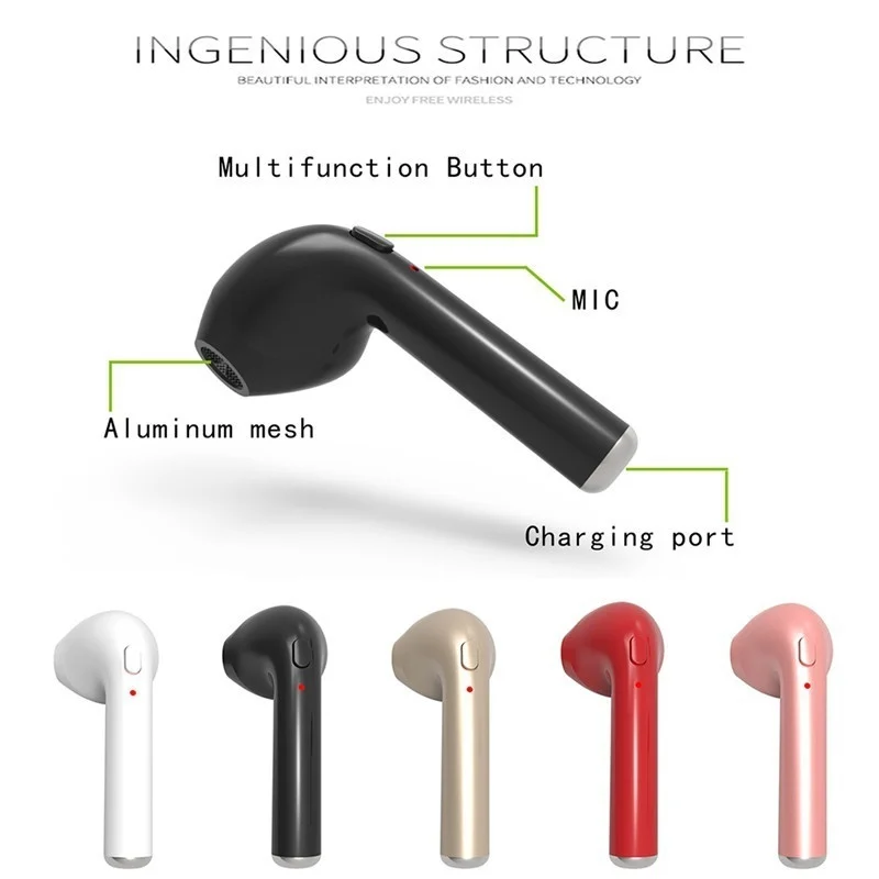 Мини беспроводные наушники Bluetooth 4,1, наушники для правого уха, наушники, беспроводная гарнитура с микрофоном для iPhone, Android, телефона