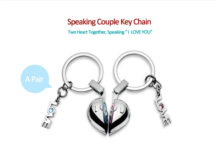 Фирменный креативный брелок с надписью «I love you», брелок для ключей, кольца для женщин, брелок для влюбленных, новинка, подарок, брелок