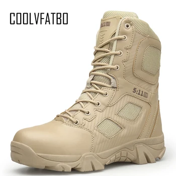 

Military Leather Boots Winter/Autumn Men High Quality Brand Special Force Tactical Desert Combat Boats Outdoor Shoes Snow Boots