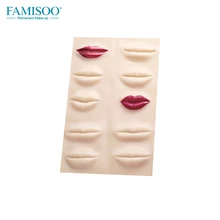 5 шт./лот 3D губы резиновый кожи для макияжа постоянный Татуировка практика профессиональный Поддельные кожи для татуаж бровей Munsu принадлежности