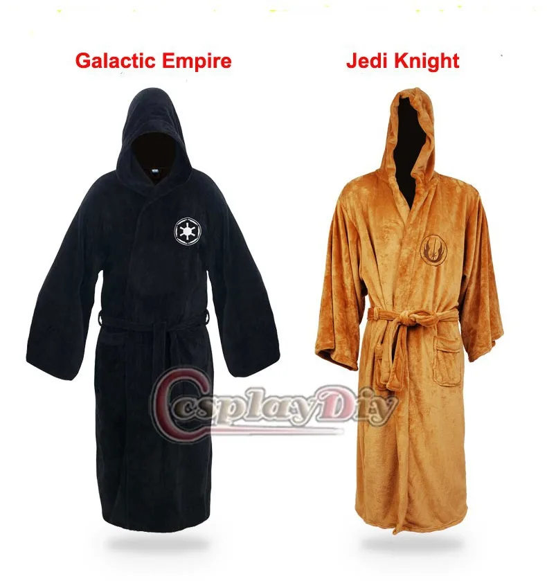 Cosplaydiy Star Wars Darth Vader Terry Jedi Bathrobe Jedi Knight Coral