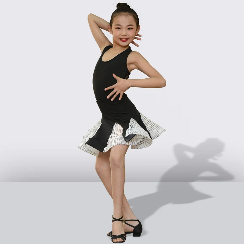 Новые костюмы для латинских танцев, детское платье для латинских танцев для девочек, одежда для соревнований, тренировочная одежда для девочек, юбка для латинских танцев