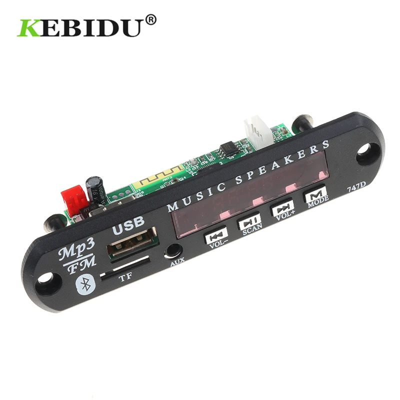 Kebidu Bluetooth USB MP3 источник питания FM радио DC 12 В аудио модуль MP3 декодер доска для автомобиля дистанционного музыкального динамика