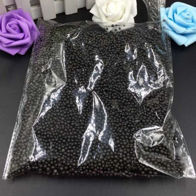 1 упаковка 13000 шт 3 мм шарики из пенополистирола DIY аксессуары наполнитель подарочной коробки шарики из пенопласта разных цветов для украшения дома - Цвет: Black
