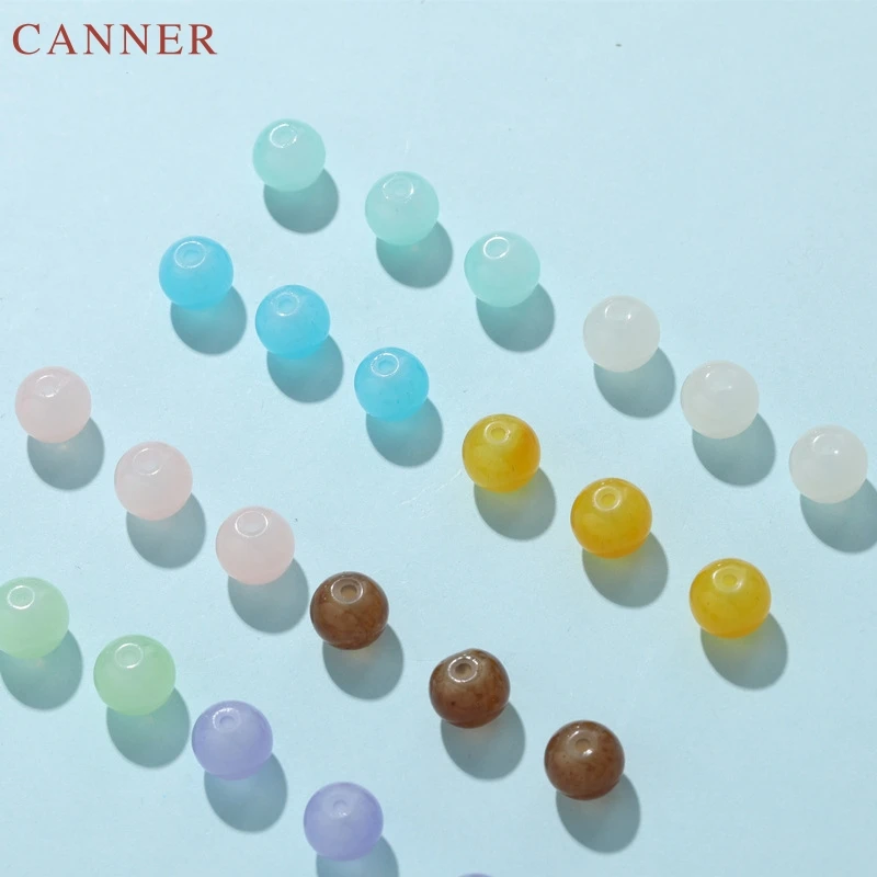 6pcs/bag Round Shape Acrylic Beads Colorful Loose Ball DIY Jewelry Making Necklace Bracelet Earrings Accessories C45 | Украшения и
