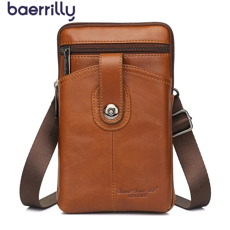 

Mini Saddlebag Messenger Bags Leather Men Satchel Man Shoulder Genuine Leather Male Luxury Handbags Small Bag For Phone Bolsa
