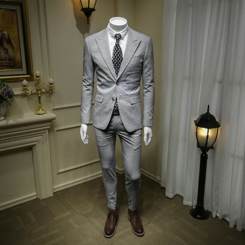 mens gray suit jacket