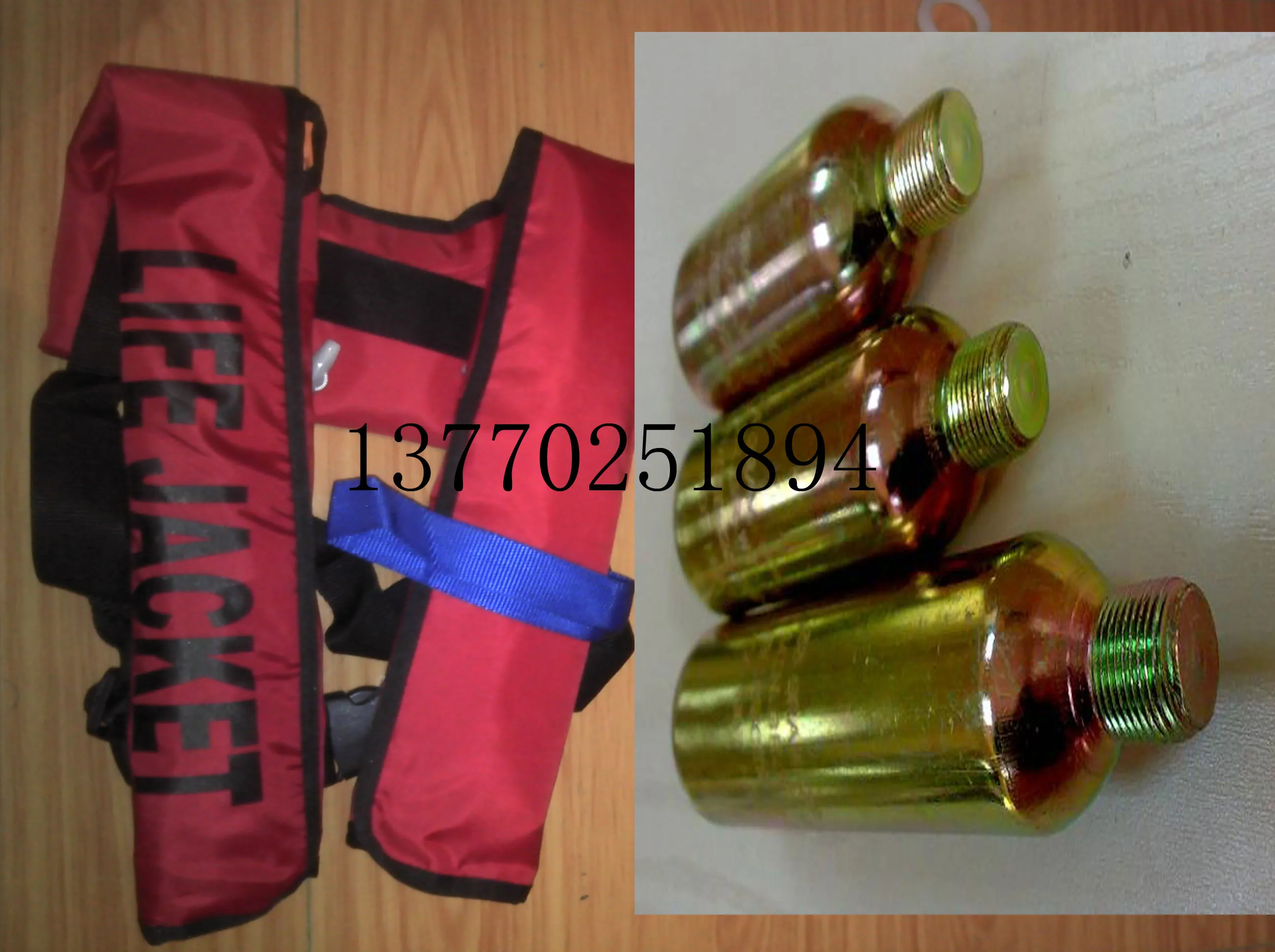 Automatic inflatable life vest small gas cylinder co2 and life jjacket