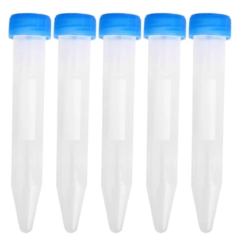 

5 pcs 10ml Plastic Measuring Cylinder Centrifuge Tubes Labor Test with Caps