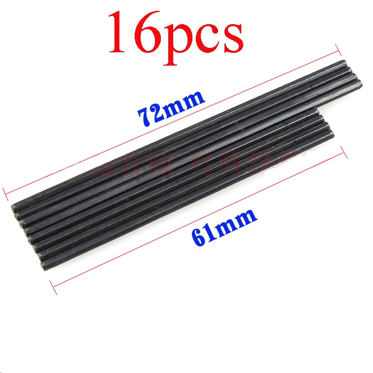 

16PCS Hexagonal Shaft 61/72mm Length High Strength Carburization Solid Axle Opposite Side 1.8mm for RC Tamiya Mini 4WD Car 19356