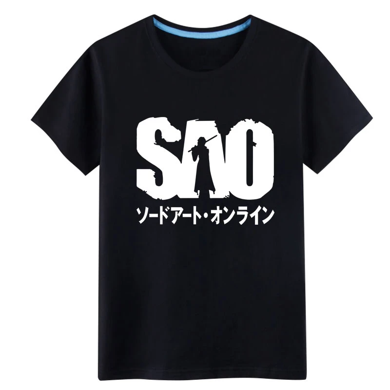 Camiseta japonesa de Sword Art para hombre y mujer, camisa de manga corta luminosa de Anime, camisetas de algodón a la moda|fashion tees|tee topmen tshirt - AliExpress