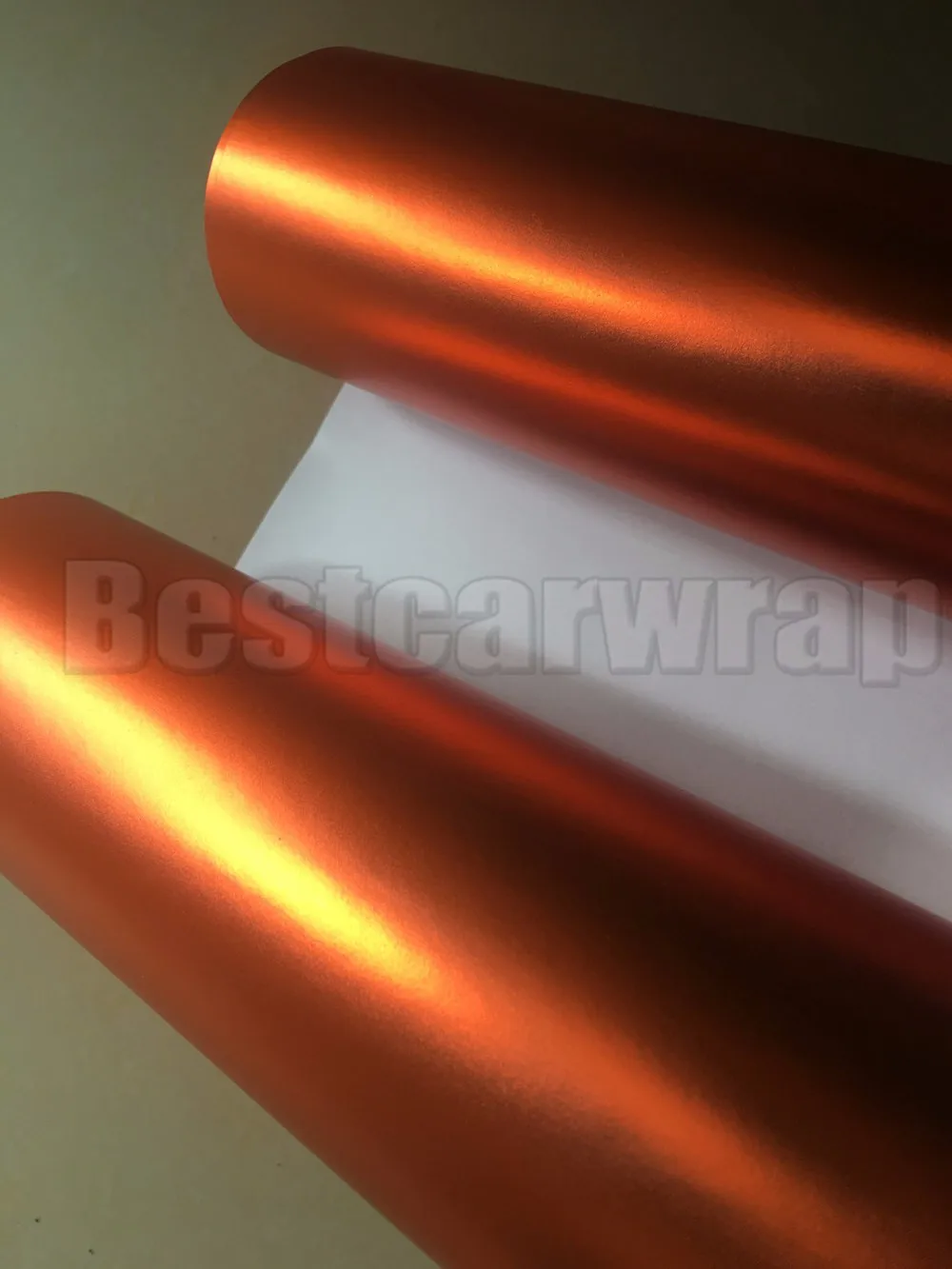 ORANGE MATTE CHROME SATIN CAR WRAPPING FILM WITH AIR FREE graphics apa vivid wrap foile stickers (4)