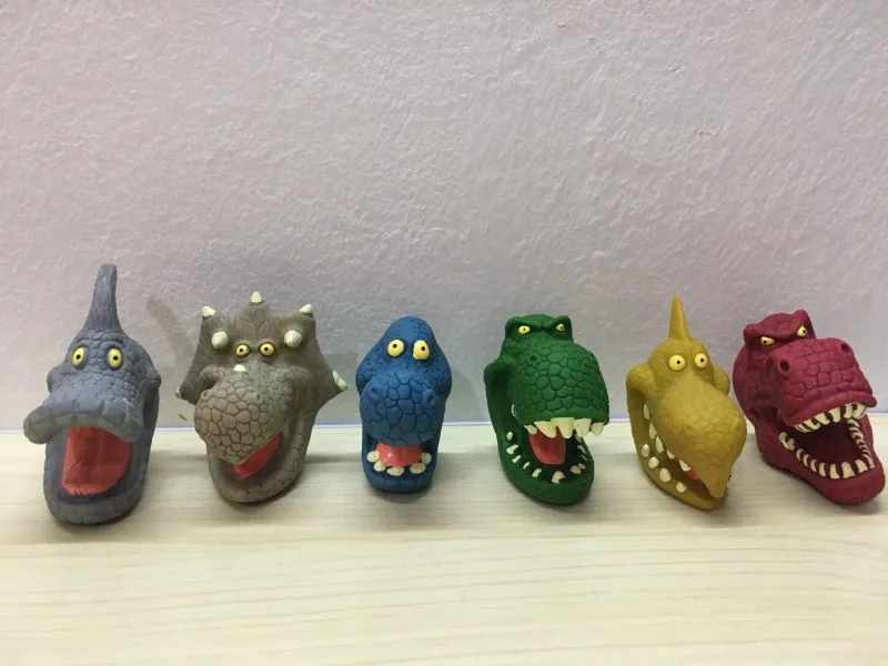 

Harmless And Tasteless Rubber Soft Animal Hand Puppet Cartoon Dinosaur Zoo Various Dinosaur Puppet Children's Educational Toys