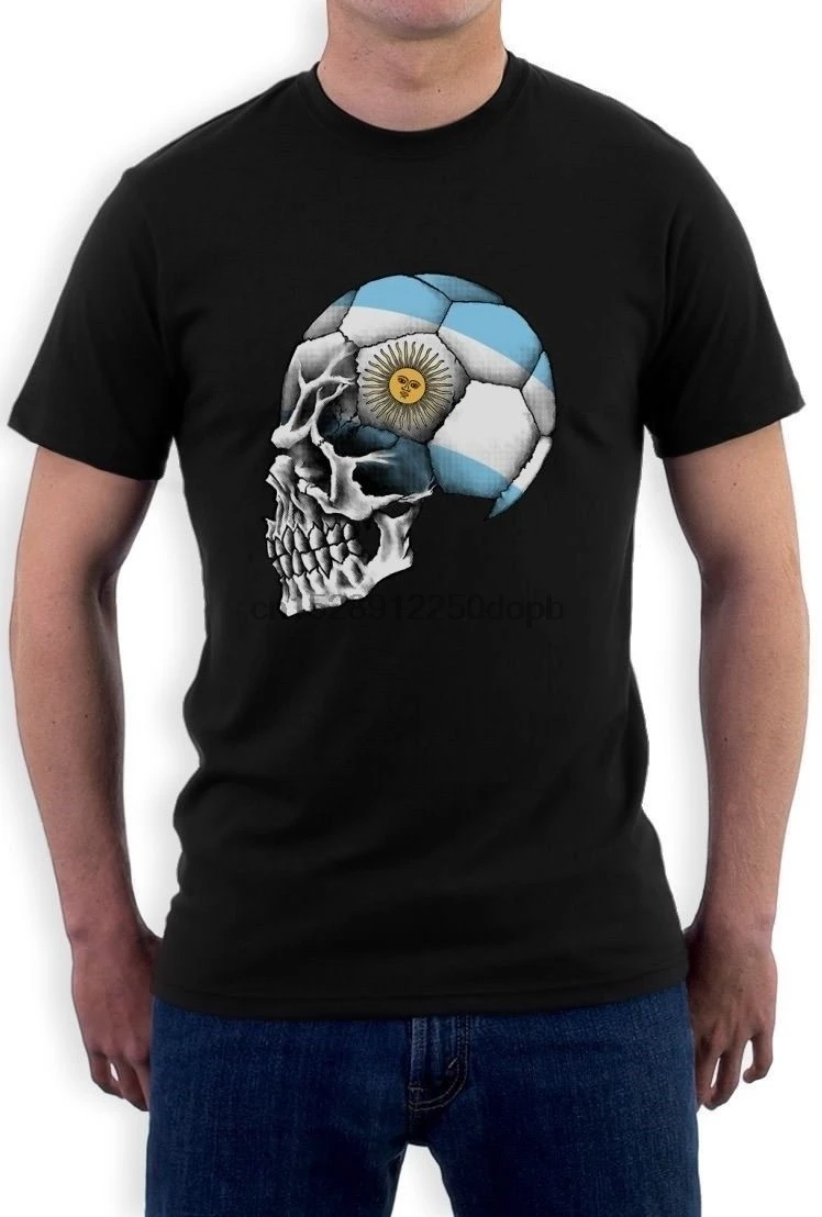 

Team Argentina Skull T Shirt Copa America 2015 Tee Top