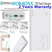 Romoss PD power Bank 30000 mah QC 3,0 Quick Charge power bank 30000 mah 9V 2A 12V 1.5A для iPhone X Xiaomi Mi8 samsung S9 Nexus 6p