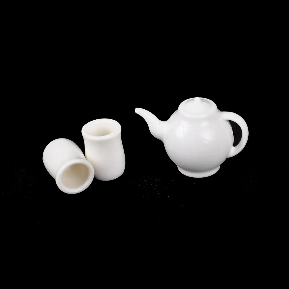 Dolls House Miniature 1/12th Scale White Teapot with Removable Lid DA145 
