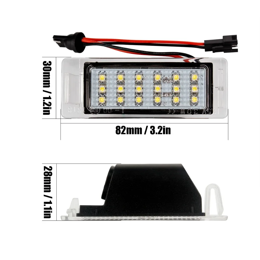 2 шт. светодиодный светильник номерного знака для Chevrolet Opel Vauxhall Mokka Insignia Sports Tourer VXR8 GMC Cadillac SRX лампа багажника автомобиля