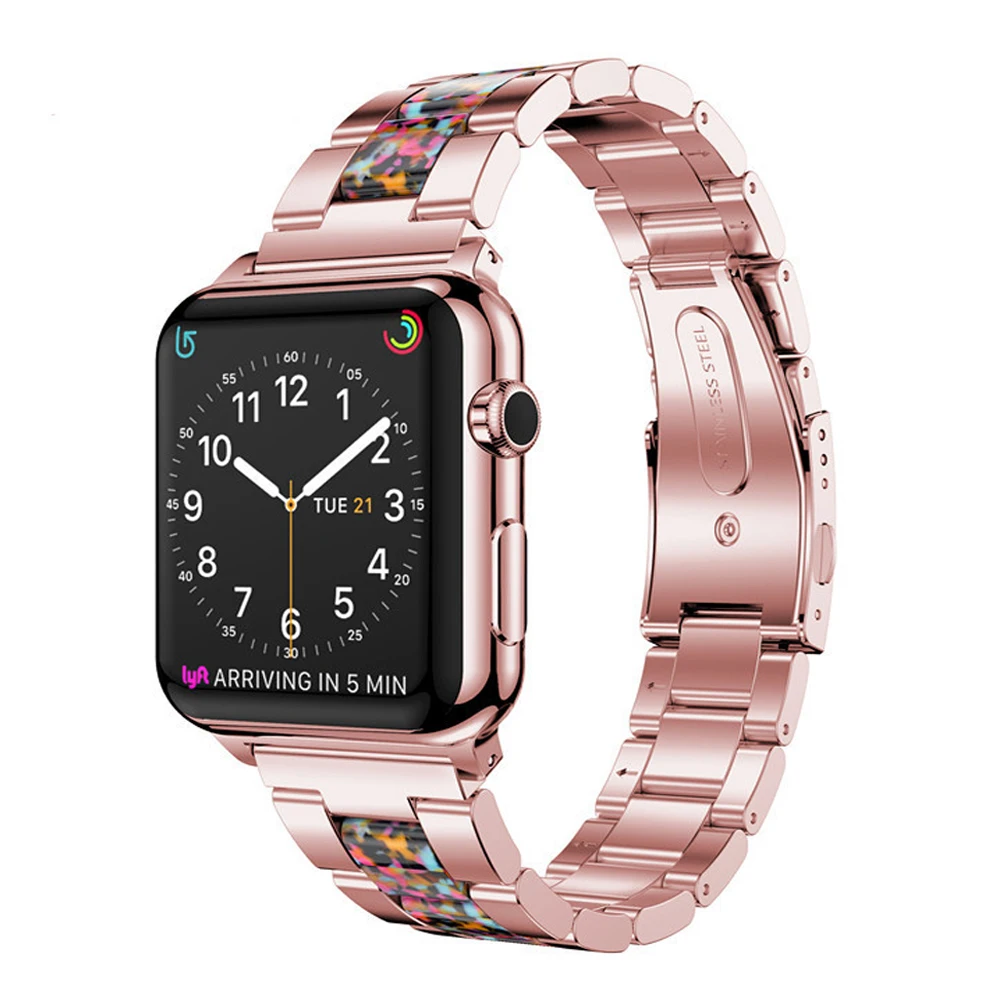 Ремешок для Apple Watch 44 мм 40 ремешок 42 из нержавеющей стали 38 iwatch 4 3 2 серии | Наручные