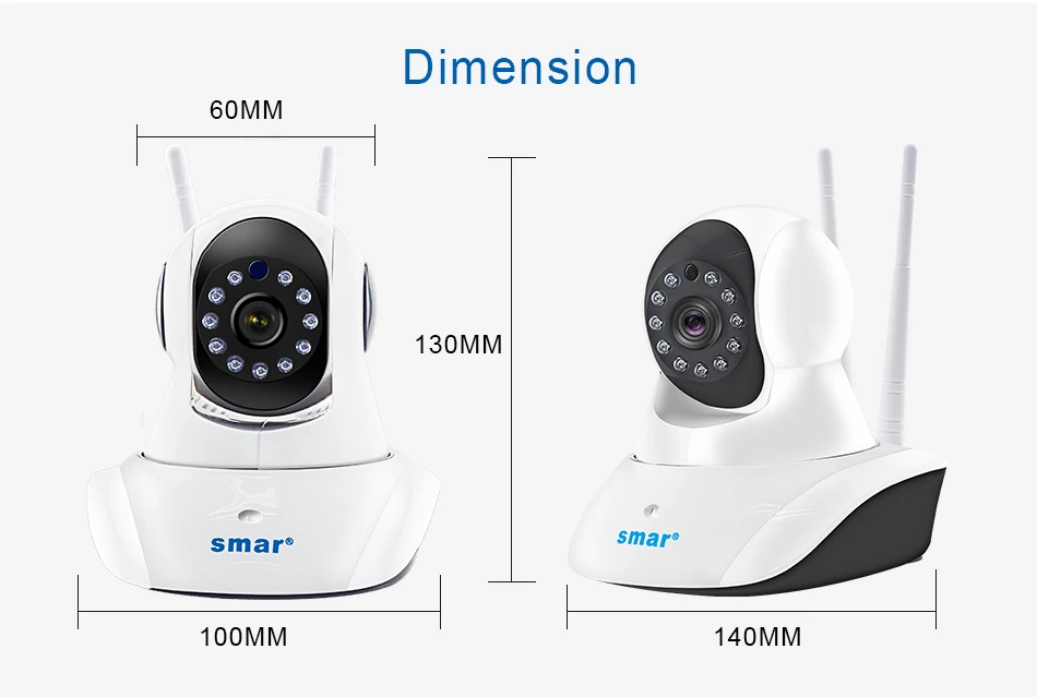 Smar Беспроводная ip-камера 1080P Домашняя безопасность wifi ip-камера наблюдения камера ночного видения CCTV камера Детский Монитор 1920*1080