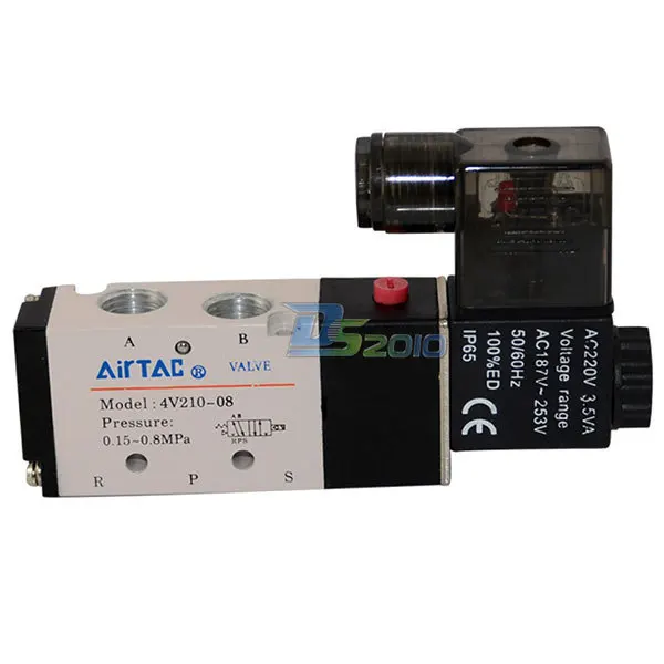 Хорошее качество 1/4 &quotAC 110V 5 way 2 позиционный пневматический Электрический