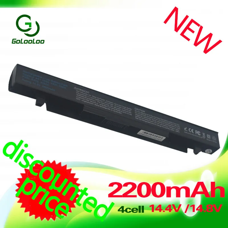 

Golooloo 14.4v Laptop battery For ASUS A41-X550A A41-X550 A450 X550 X550C X550Ca A450C A450CA X450 X450LC X450VC X550L x550a