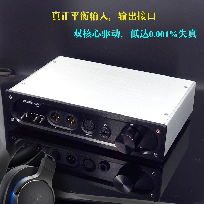 

2019 Breeze Audio New E600 Fully Balanced Input/Output Headphone Audio Amplifier Dual Core Low Distortion Max Power 600mA Output