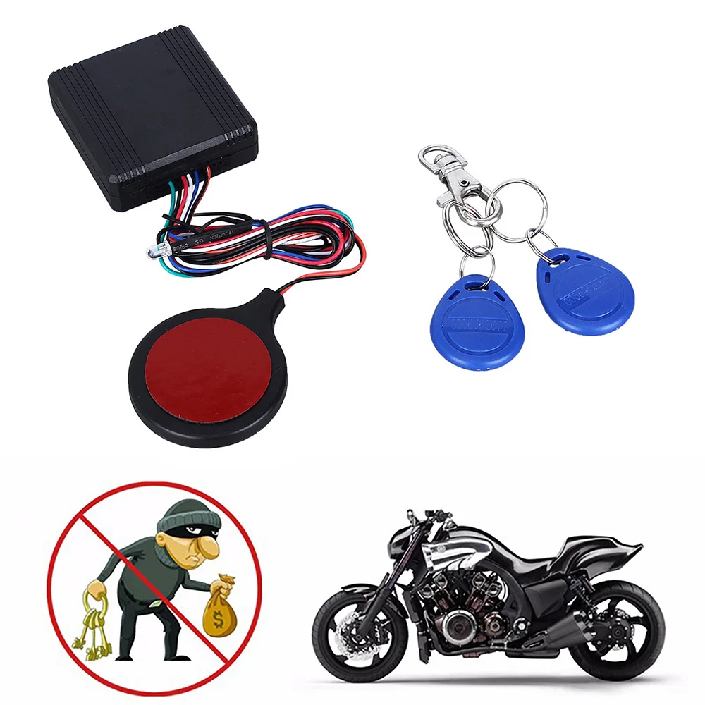 Motorcycle ID Card Lock Alarm Security Alert System Smart Induction