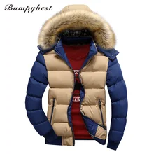 Bumpybeast Asia size 4XL Jacket Men’s Parkas Thick Hooded Coats Men Thermal Warm Casual Jackets Male Outerwear Brand Clothing