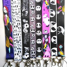 Новинка,, 10 шт., мультяшный микс, популярный Кошмар перед Рождеством, ремешок на шею для мобильного телефона, ключи, ремешки#91606