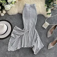 RUGOD, Женская юбка-труба с неровным подолом, Повседневная высокая эластичная юбка с тонкой талией, Saia, летняя сексуальная облегающая юбка, Jupe