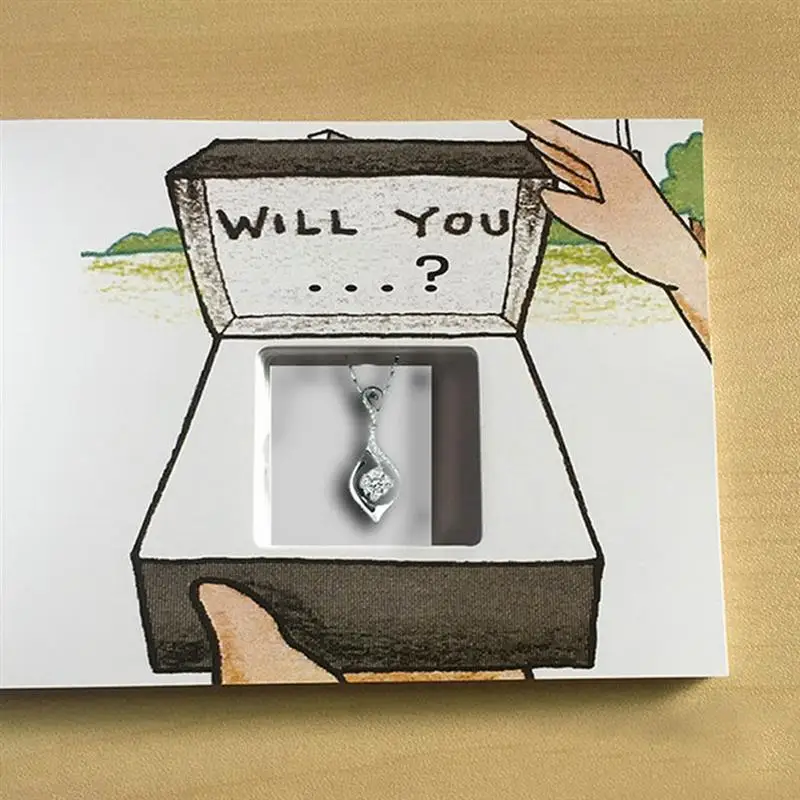 Флип-книга креативная многоцелевой комикс с кольцом на палец на День святого Валентина сюрприз