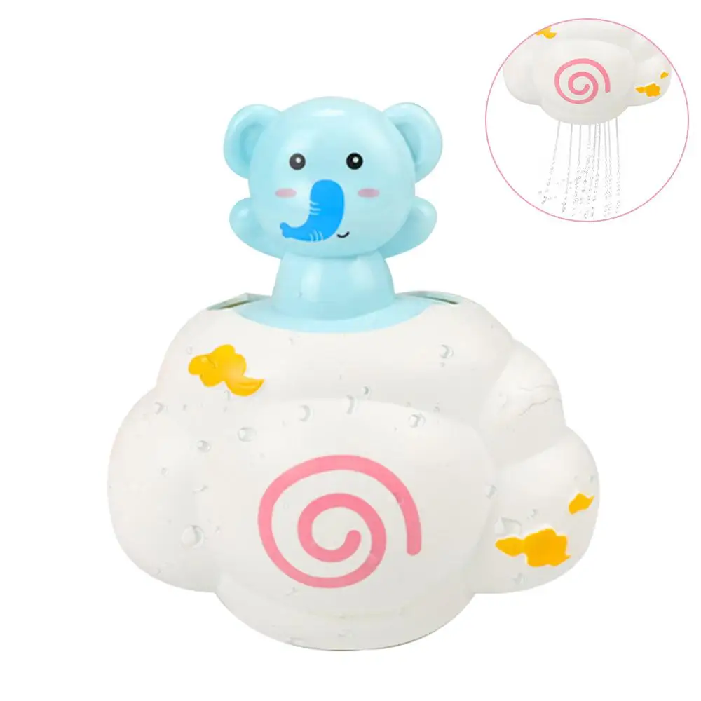 Elephant Детские игрушки для ванной, игрушки для ванной, Дождевые облака, слон, медведь, свинья, душ, пляж, Мультяшные животные, Классические обучающие игрушки для детей - Цвет: Elephant