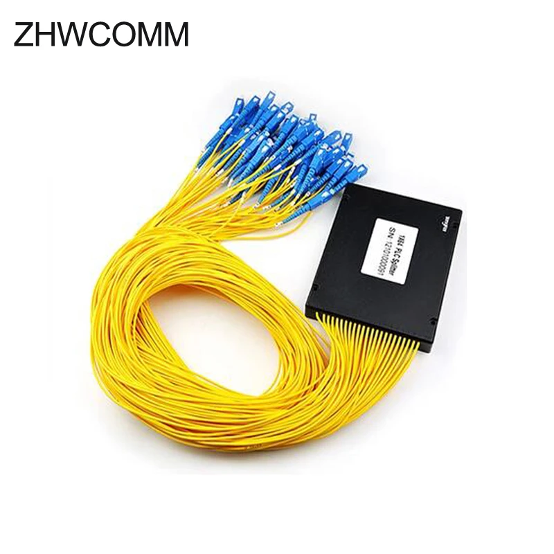 

ZHWCOMM High Quality 1M SC 1X64 Fiber Optic splitter box SC/UPC Fiber Optical PLC Splitter Free shipping