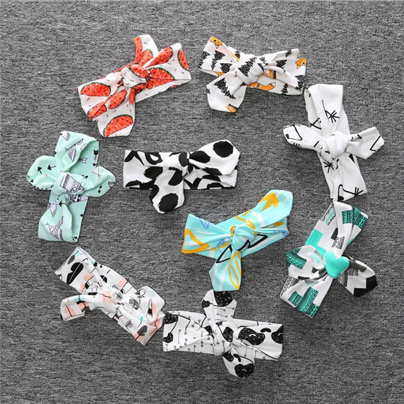 1PCS Cartoon Newborn Infant Girl Boy Baby Bow Headband Hair Band Baby