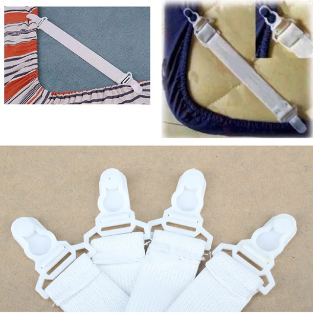 online shop 4pcs lot house bed sheet fasteners elastic grippers clip sheet fasteners
