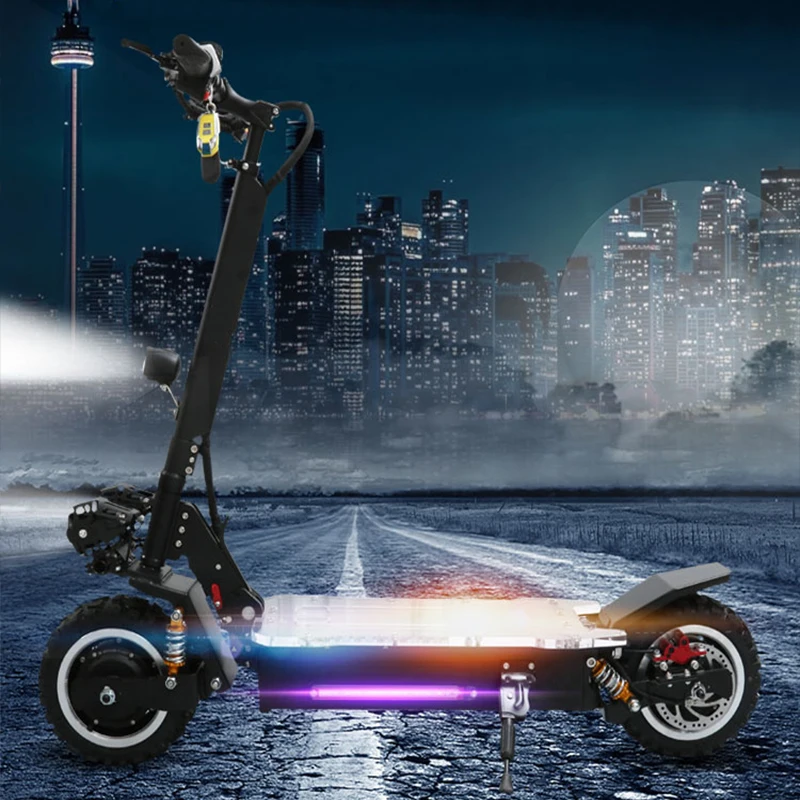 Excellent 80KM/H E Scooter 3200W 60V Lithium Battery Foldable Off Road Powerful Electric Scooter Electrico Motor Patinete Electrico Adulto 10