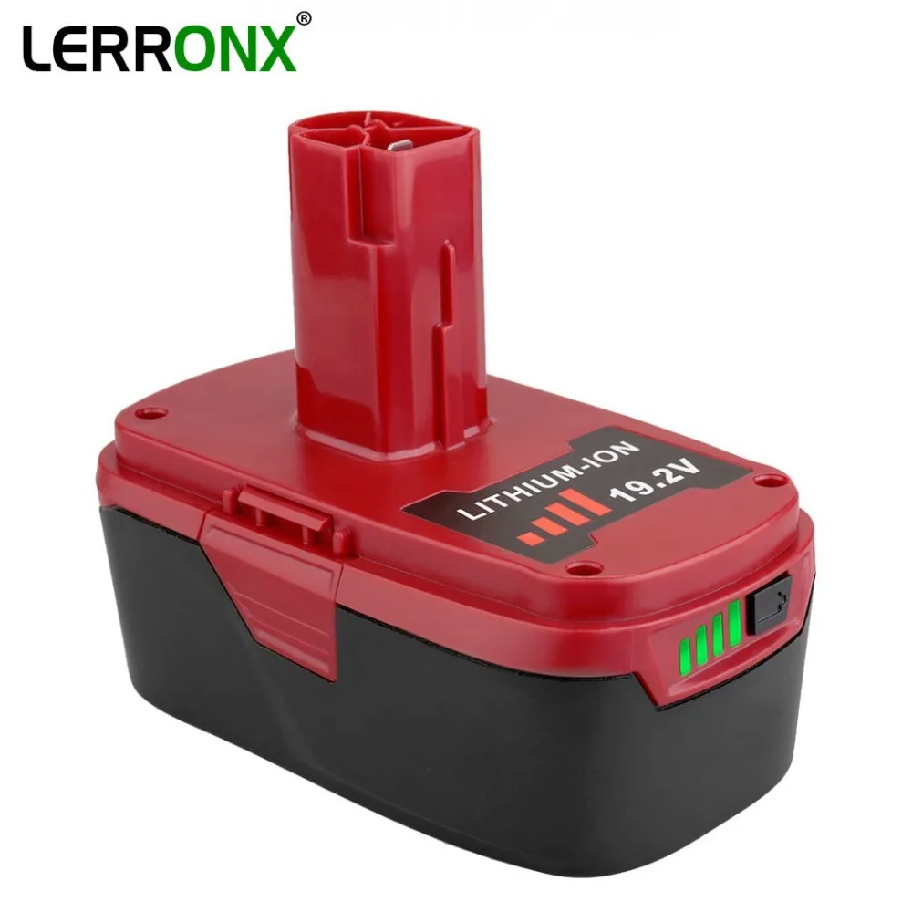 

LERRONX High Capacity 5.0Ah 19.2V Li-ion replacement battery for Craftsman C3 Power Tools rechargeable battery 11375 11376 11375