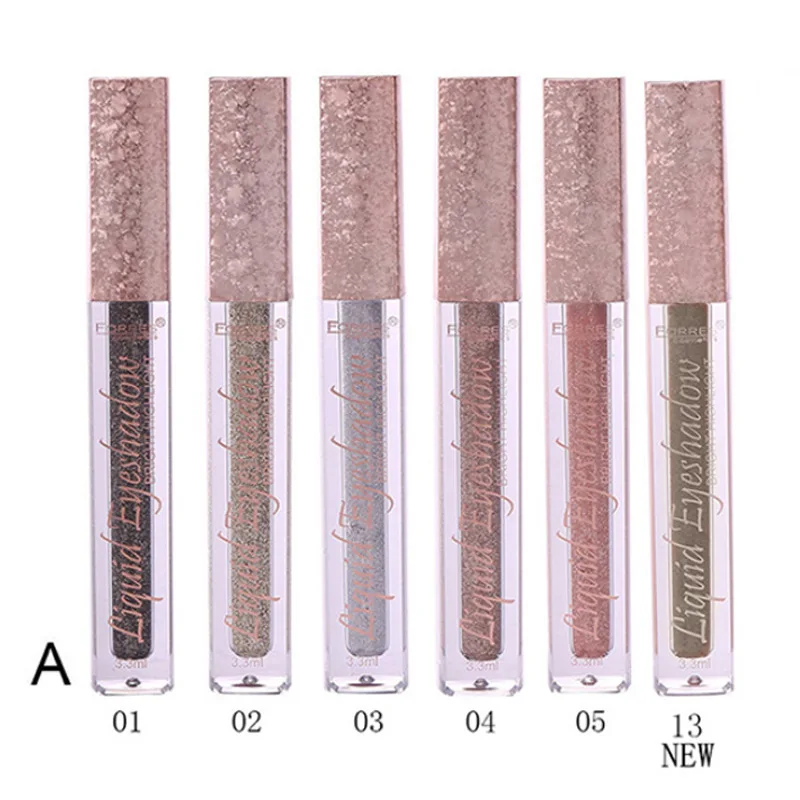 FaRRES 12 цветов жидкие мерцающие тени для век водонепроницаемые долговечные блестящие тени для макияжа Металлические тени для век косметика