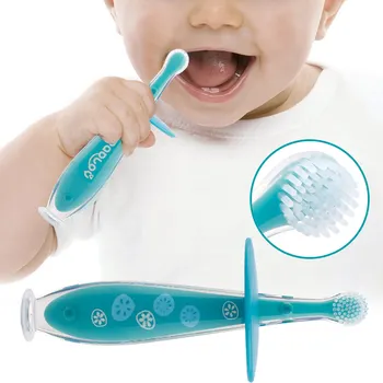 

Soft Safe Bendable Teether Training Mitten Teething Toothbrush Brush Dental Care Baby Infants Kids Brush